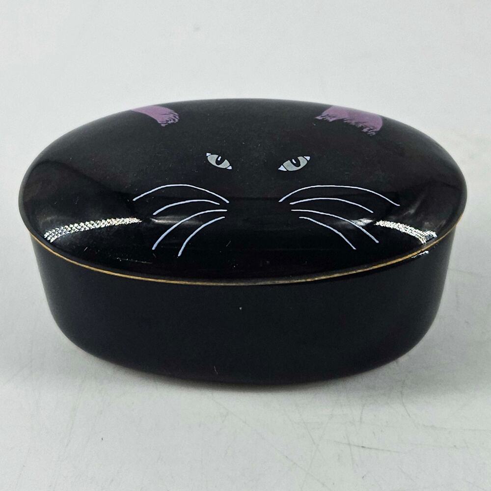 Otagiri void Kitty Cat Trinket Box Cheryl Fleischer Design Japan Whisical